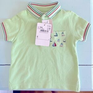 New With Tags - Mayoral - melon sailboat polo - 6M